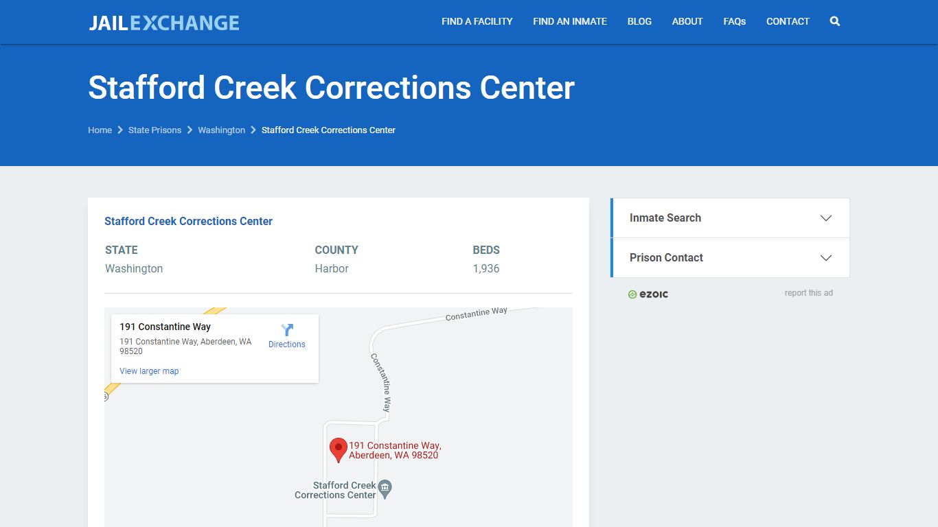 Stafford Creek Corrections Center - JAIL EXCHANGE